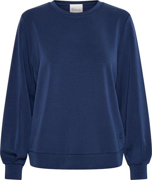 My Essential Wardrobe 23 THE Sweat Blouse Kvinde Total Eclipse Sweatshirts Casual Fit Str L - hos Magasin