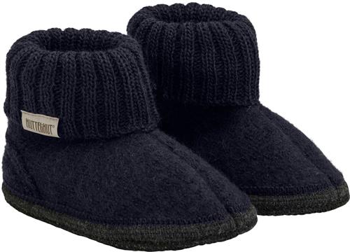 Huttelihut Slippers Wool Dark Navy Hjemmesko Str 29 - Uld hos Magasin