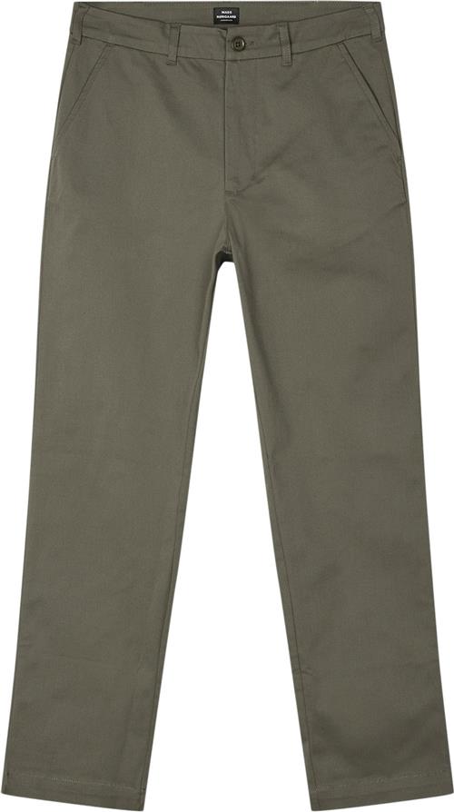 Se Mads Nørgaard - Copenhagen Cotton Twill Stretch Elias Pants Mand Grøn Chinos Str 48 - hos Magasin ved Magasin