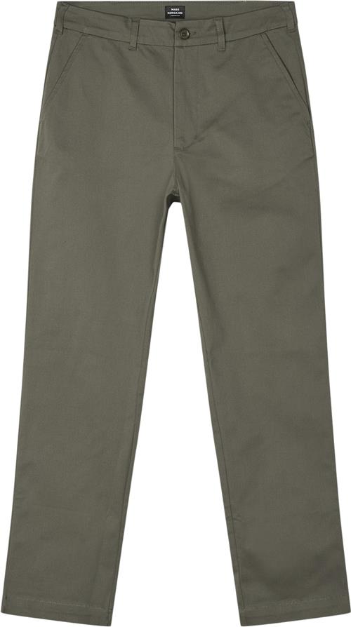 Mads Nørgaard - Copenhagen Cotton Twill Stretch Elias Pants Mand Grøn Chinos Str 54 - hos Magasin