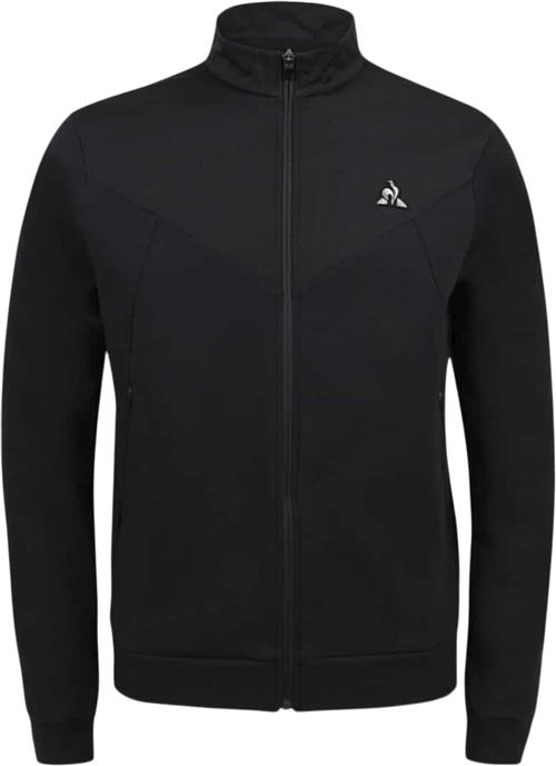 Se Le Coq Sportif Tech FZ Sweat N°1 M Black Mand White Sweatshirts Str S - Bomuld hos Magasin ved Magasin