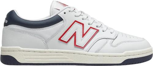 Se New Balance Bb480lwg Mand White Sneakers Str 45 - Læder hos Magasin ved Magasin