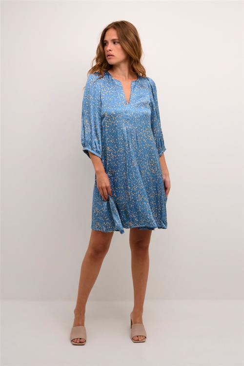 Karen by Simonsen Indiekb Dress Kvinde Coronet Blue Korte Kjoler Str 42 - hos Magasin