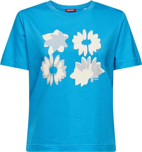 Esprit AW tee 1/2 Slee Kvinde Blue Kortærmede T-shirts Str M - hos Magasin