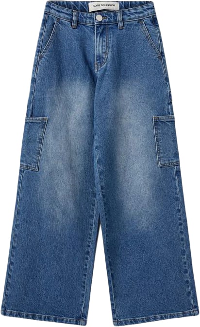 Sofie Schnoor Trousers Str 12 år / 152 cm - Denim Blue Bukser Denim hos Magasin