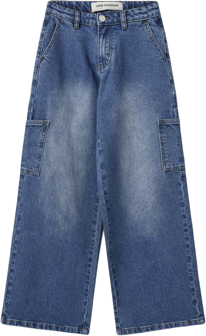 Sofie Schnoor Trousers Str 14 år / 164 cm - Denim Blue Bukser Denim hos Magasin