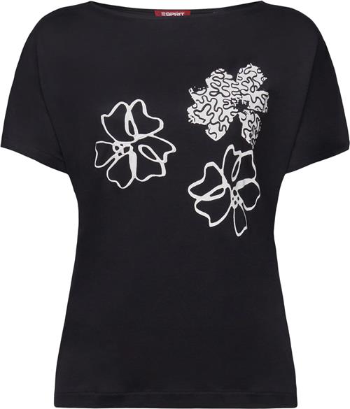 Se Esprit F_AW Tshirt Kvinde Black Kortærmede T-shirts Str S - hos Magasin ved Magasin