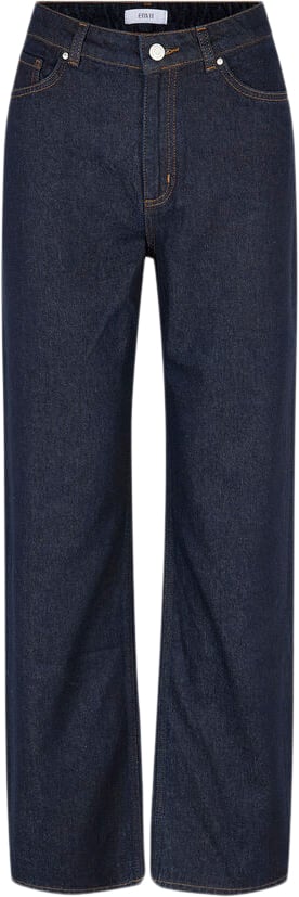 Se Envii Enbree Jeans 6856 Kvinde Dark Blue Rinse Straight Jeans Str 40 - hos Magasin ved Magasin