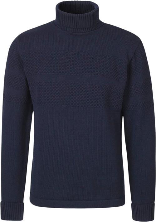 Se Mads Nørgaard - Copenhagen Wool Klemens Knit Mand Blå Turtlenecks Str XS - Uld hos Magasin ved Magasin