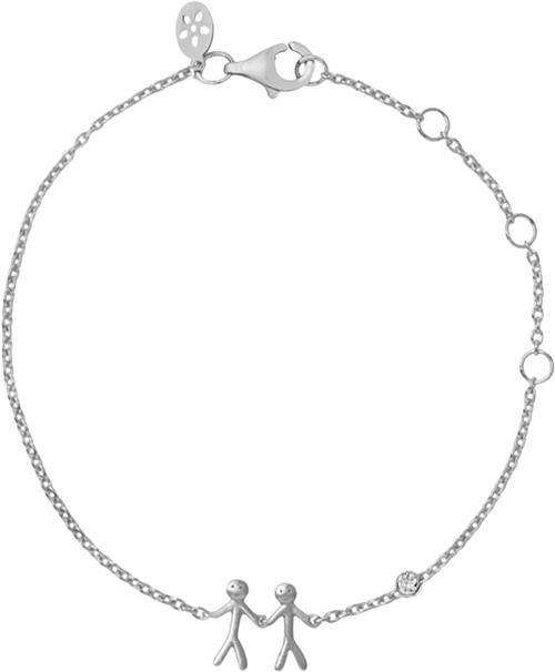 ByBiehl Together My Love 2 Bracelet Silver - Kædearmbånd Med Vedhæng hos Magasin