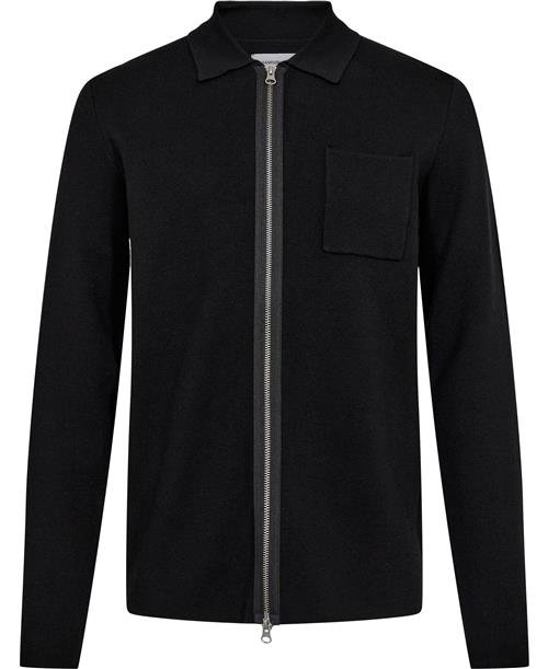 Samsøe Samsøe Guna X zip 10490 Mand Black Cardigans Str XL - Viskose hos Magasin