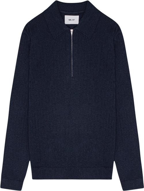 NN07 Hansie LS 6600 Mand Navy Melange Sweaters Str S - hos Magasin