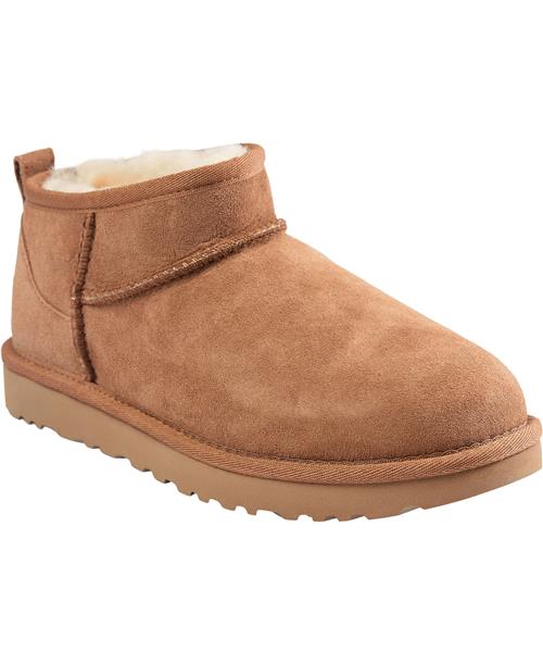 UGG W Classic Ultra Mini Kvinde Chestnut Ankelstøvler Str 39 - hos Magasin