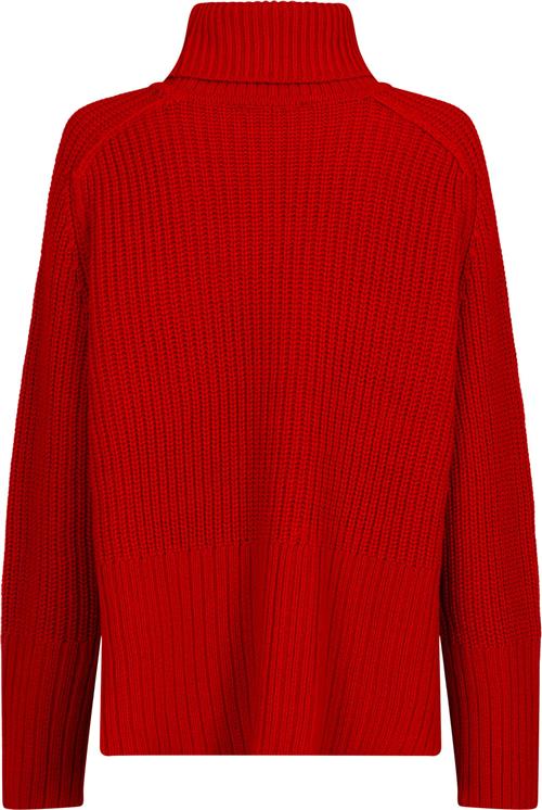 Neo Noir Maggie Knit Blouse Kvinde Red Rullekraver Str 44 - hos Magasin