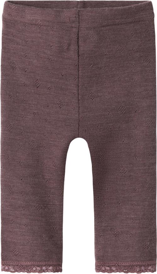 Se Name It Nbfwang Wool Needle Legging Solid N Str 62 - Sparrow Leggings hos Magasin ved Magasin