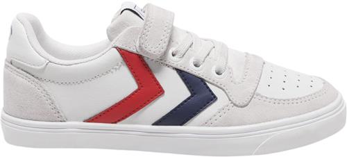 Se Hummel Slimmer Stadil Leather LOW JR White Sneakers Str 31 - hos Magasin ved Magasin