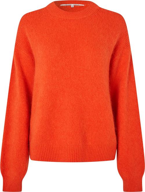 Second Female Wanda Knit Long Sleeve Kvinde Pureed Pumpkin Sweaters Str L - hos Magasin