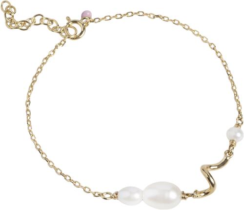 ENAMEL Copenhagen Bracelet, Pearlie Twist 15 + 3 cm - Perlearmbånd hos Magasin