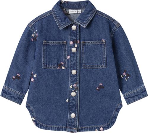 Name It Nmfkat EMB DNM Jacket 8775za O Str 86 - Blå Overgangsjakker Denim hos Magasin