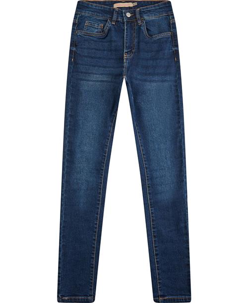 Denim Project Dpwkiki MID Waist Skinny Jeggins Kvinde W002 Dark Blue Skinny Jeans Str 28 / 32 - hos Magasin