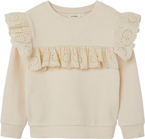 Lil' Atelier Nmfnolan LS Sweat LIL Str 116 - Turtledove Strik hos Magasin