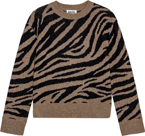 Molo Gerda Str 122-128 cm - Zebra Knit Cardigans hos Magasin