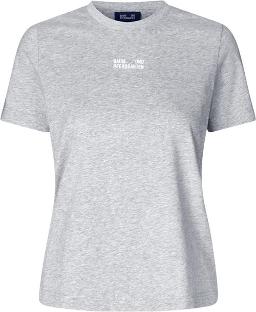 Baum und Pferdgarten Jalona Kvinde Grey Melange Kortærmede T-shirts Str XL - hos Magasin