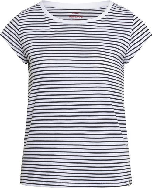 Mads Nørgaard - Copenhagen Organic Favorite Stripe Teasy Kvinde White/black Kortærmede T-shirts Str XXL - Bomuld hos Magasin