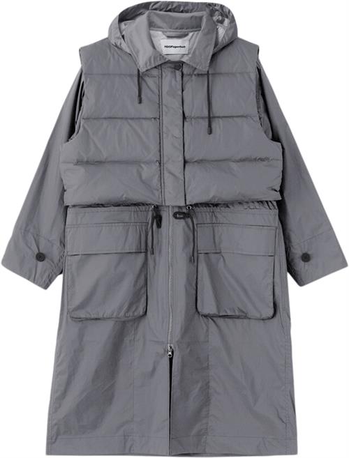 H2OFAGERHOLT Rain Coat Kvinde Koala Grey Regnjakker Str S - Polyester hos Magasin