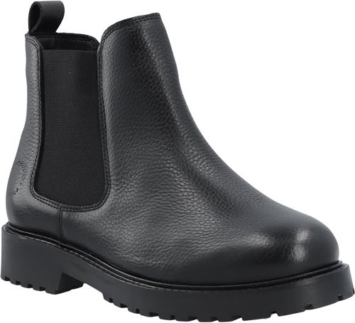 Cashott Casaya Chelsea Boot Warm Lining WR Leather Kvinde Black Chelsea Boots Str 42 - hos Magasin