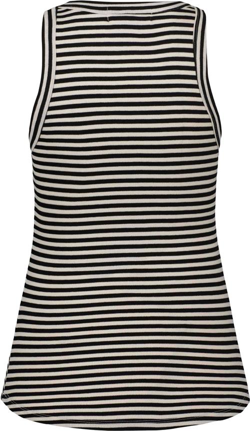 Sofie Schnoor Top Kvinde Black Striped Tanktoppe Str S - hos Magasin