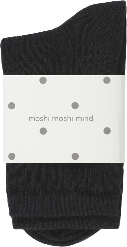 Moshi Moshi Mind Story rib Socks Ankelstrømper Str 39/41 - Bomuld hos Magasin