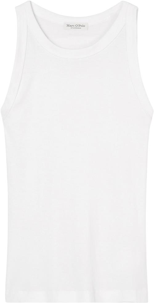 Marc O’Polo Top, 1 1 rib Kvinde White Tanktoppe Str M - hos Magasin