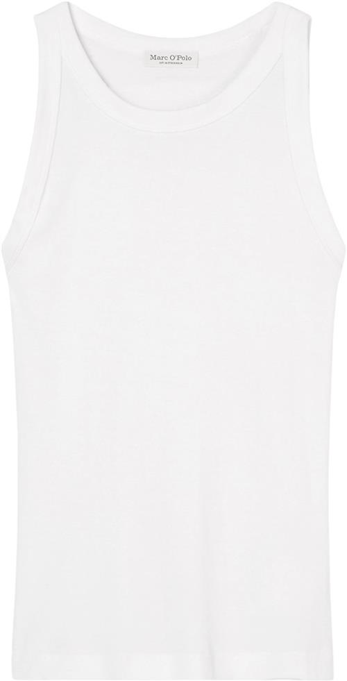 Marc O’Polo Top, 1 1 rib Kvinde White Tanktoppe Str XL - hos Magasin