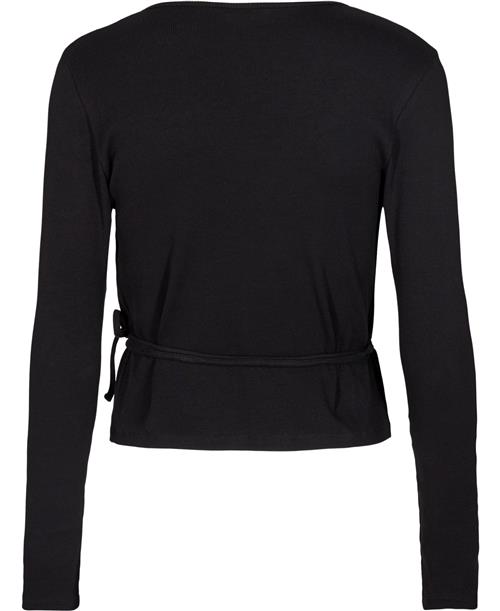 Envii Enally LS VN TEE 5314 Kvinde Black Langærmede T-shirts Str M - hos Magasin