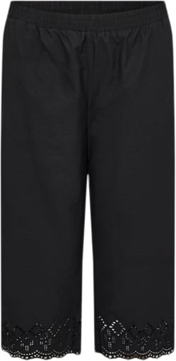 Wasabiconcept Wafay 2 Kvinde 9999 Black Capri Bukser Str 46/46 - Bomuld hos Magasin