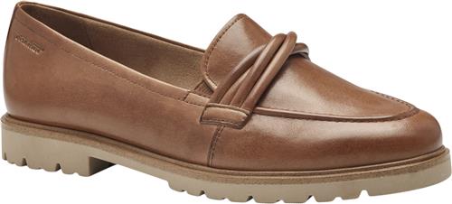 Se Tamaris 124218-43 Kvinde Cognac Loafers Str 41 - hos Magasin ved Magasin