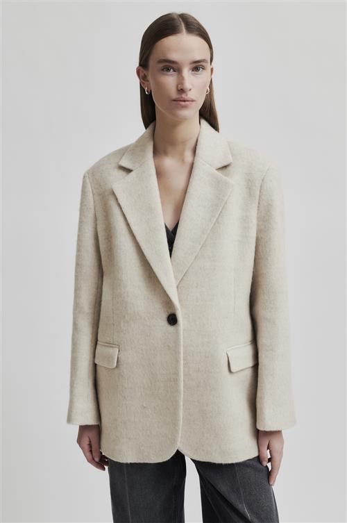 Se Second Female Sera Wool Blazer Kvinde Beige Melange Blazere Str XS - Uld hos Magasin ved Magasin