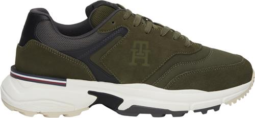 Tommy Hilfiger M Runner X Ventile MIX Mand Utility Olive Sneakers Str 46 - hos Magasin