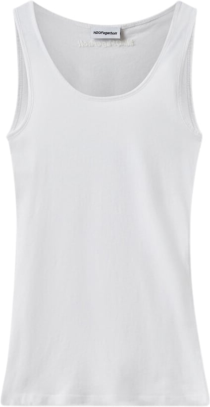 H2OFAGERHOLT New Tank Top Kvinde White Kortærmede T-shirts Str S - Bomuld hos Magasin