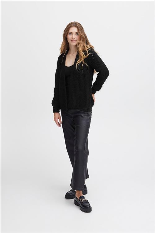 Sorbet Sbbellissima Knit Cardigan Kvinde Jet Black Cardigans Str L/XL - hos Magasin