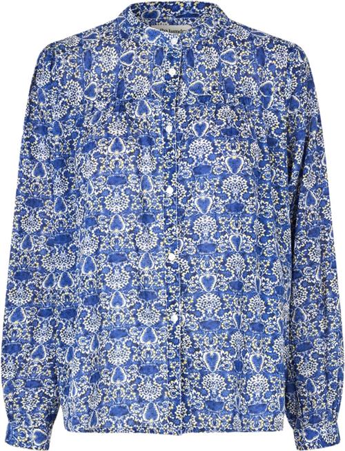 Lollys Laundry Nickyll Shirt LS Kvinde Blue Langærmede Skjorter Str XL - hos Magasin