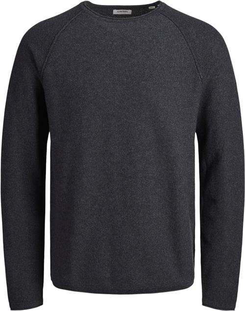 JJ-REBEL Jrebnoah Knit Crew Neck Mand Dark Grey Melange Sweaters Str XXL - hos Magasin