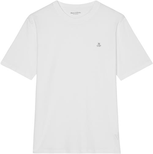 Marc O’Polo Tshirt, Short Sleeve, Logo Print Kvinde White Kortærmede T-shirts Str S - hos Magasin