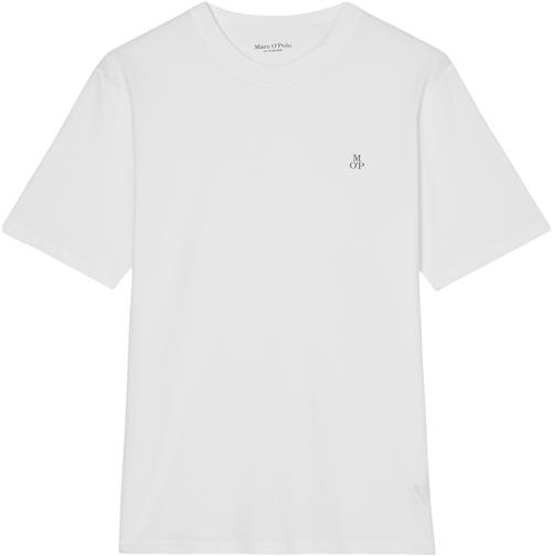 Marc O’Polo Tshirt, Short Sleeve, Logo Print Kvinde White Kortærmede T-shirts Str XXXL - hos Magasin