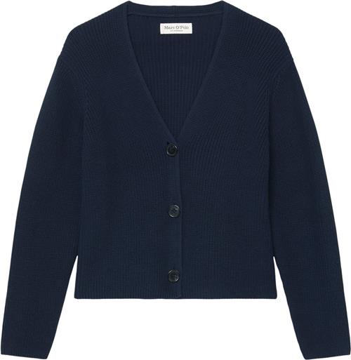 Se Marc O’Polo Cardigan, Longsleeve, Vneck Kvinde Night Sky Cardigans Str XS - hos Magasin ved Magasin