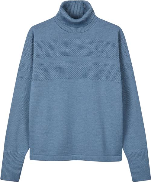 Mads Nørgaard - Copenhagen Wool Klemens Knit Mand Lyseblå Turtlenecks Str XL - Uld hos Magasin