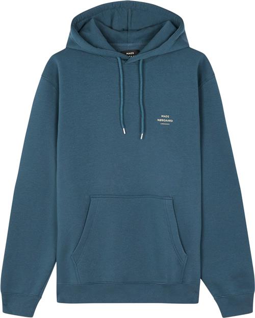 Se Mads Nørgaard - Copenhagen Standard Hoodie Logo Sweat Mand Blå Hoodies Str XXL - hos Magasin ved Magasin