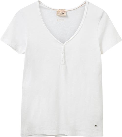 Mos Mosh Mmastin Basic Tee Kvinde White Kortærmede T-shirts Str S - Bomuld hos Magasin