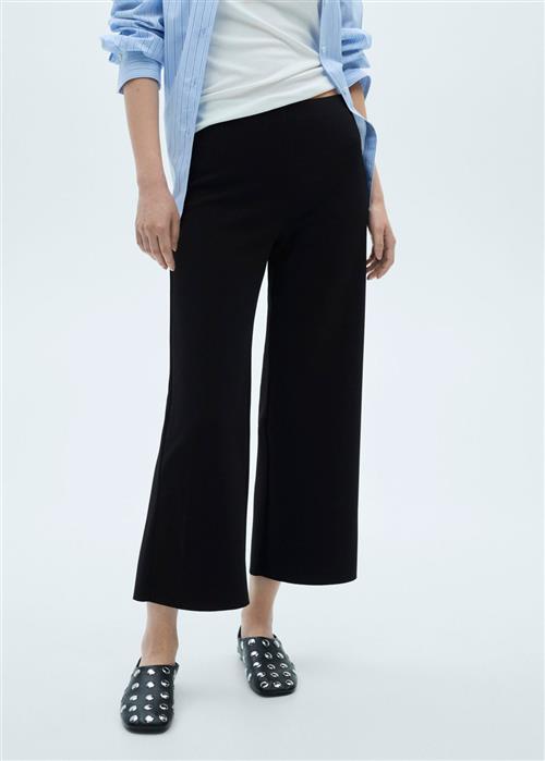 MANGO Trousers .- Magul Kvinde Black Bukser Plus Size Str S - hos Magasin